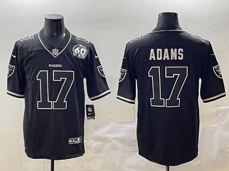 Men Oakland Raiders #17 Adams Black Second generation 2025 Nike Limited NFL Jersey style 031